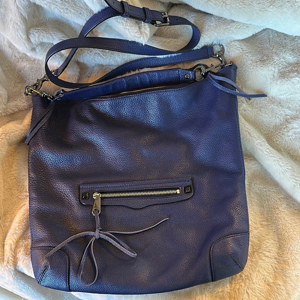 Rebecca Minkoff Blue Leather Crossbody Bag, mint condition, purplish blue